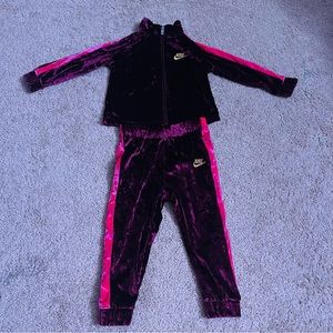 Toddler Nike Velvet Velour Track Suit